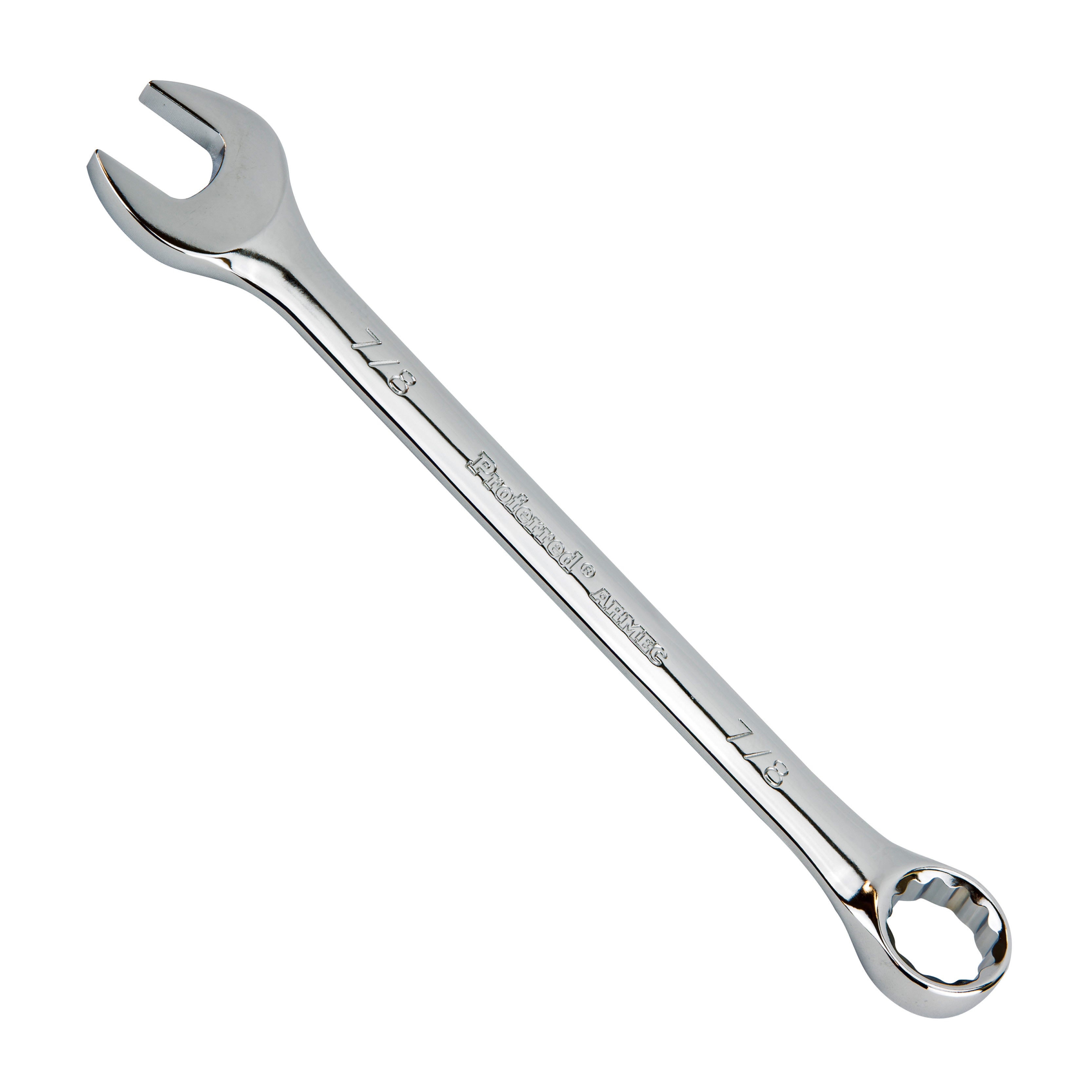 7/8" Combo Wrench, 12Pt. Proferred Combination Wrench, Chrome Finish