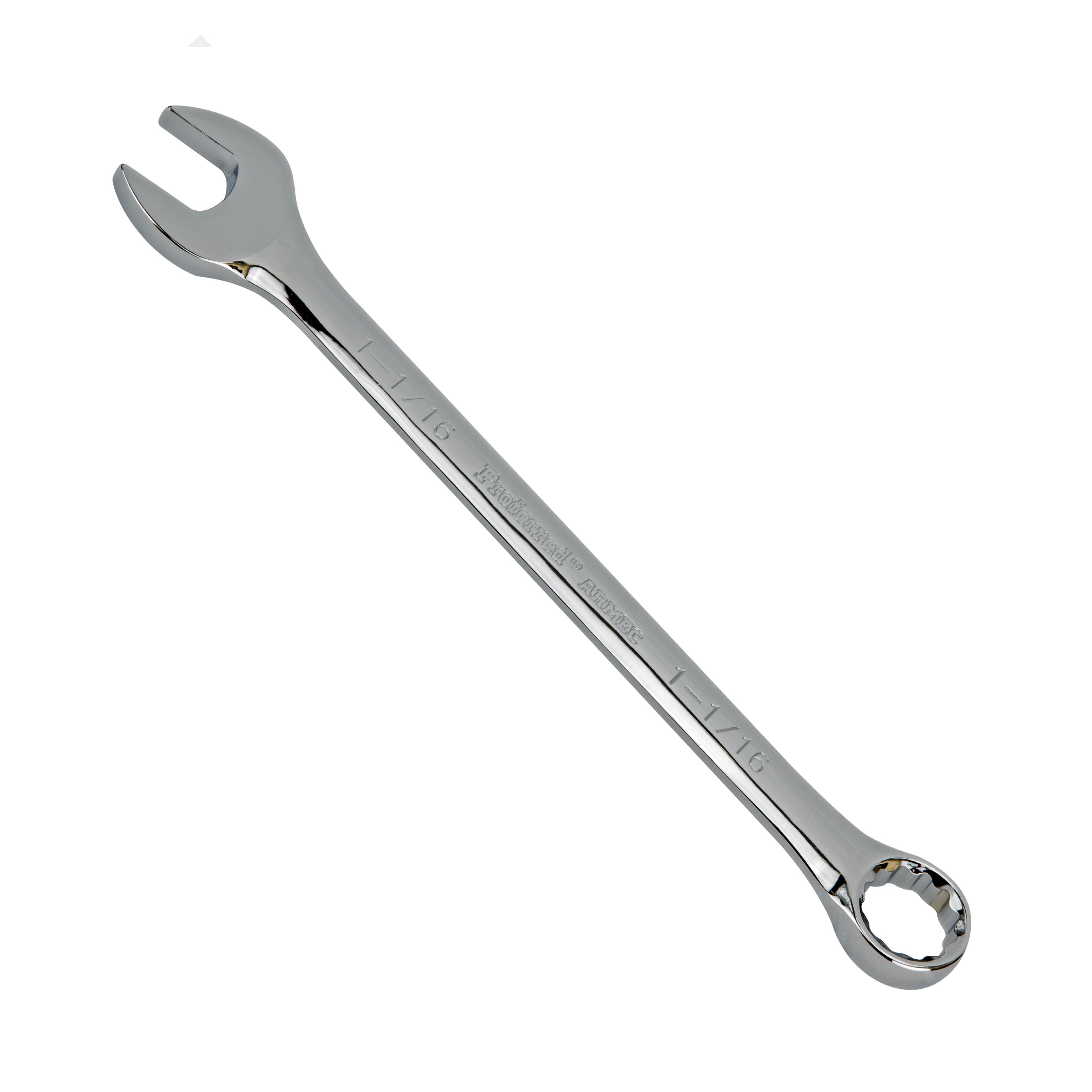 1 1/16" Combo Wrench, 12Pt. Proferred Combination Wrench, Chrome Finish