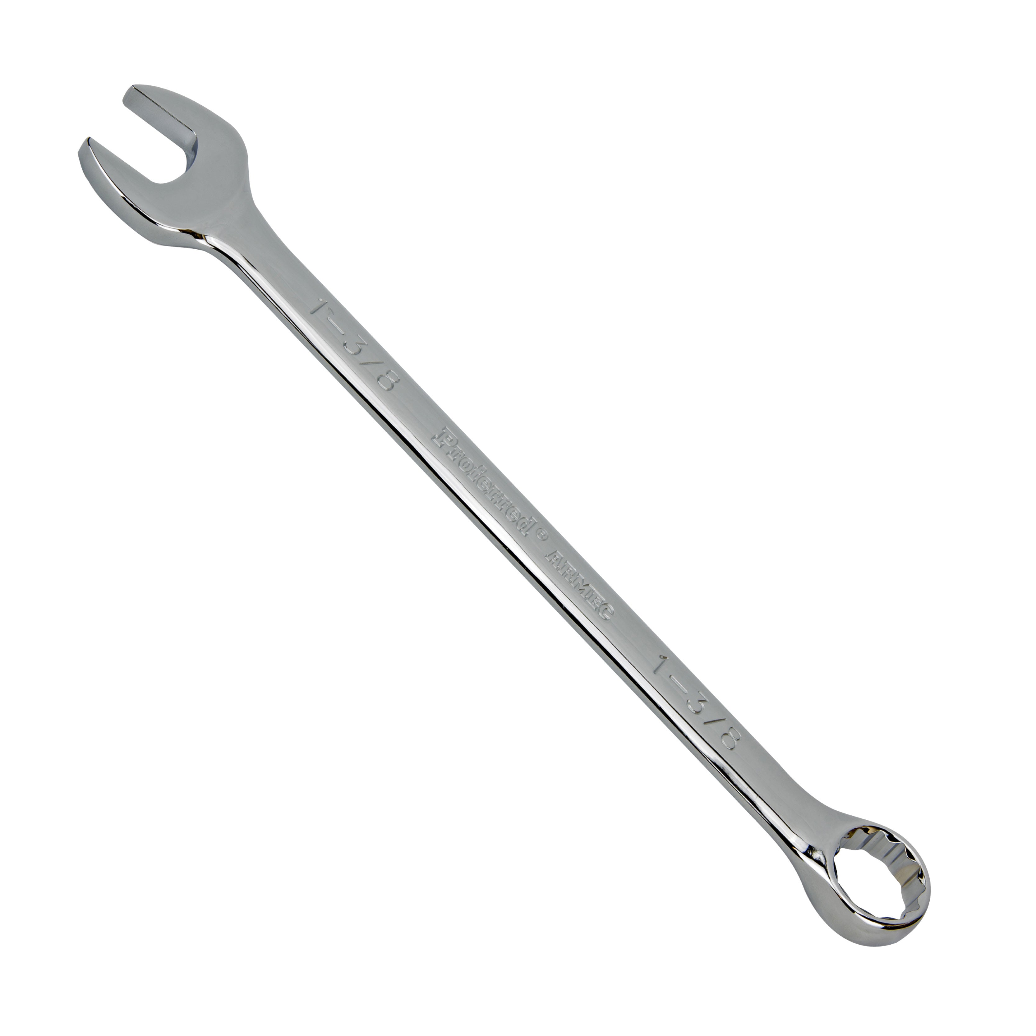 1 3/8" Combo Wrench, 12Pt. Proferred Combination Wrench, Chrome Finish
