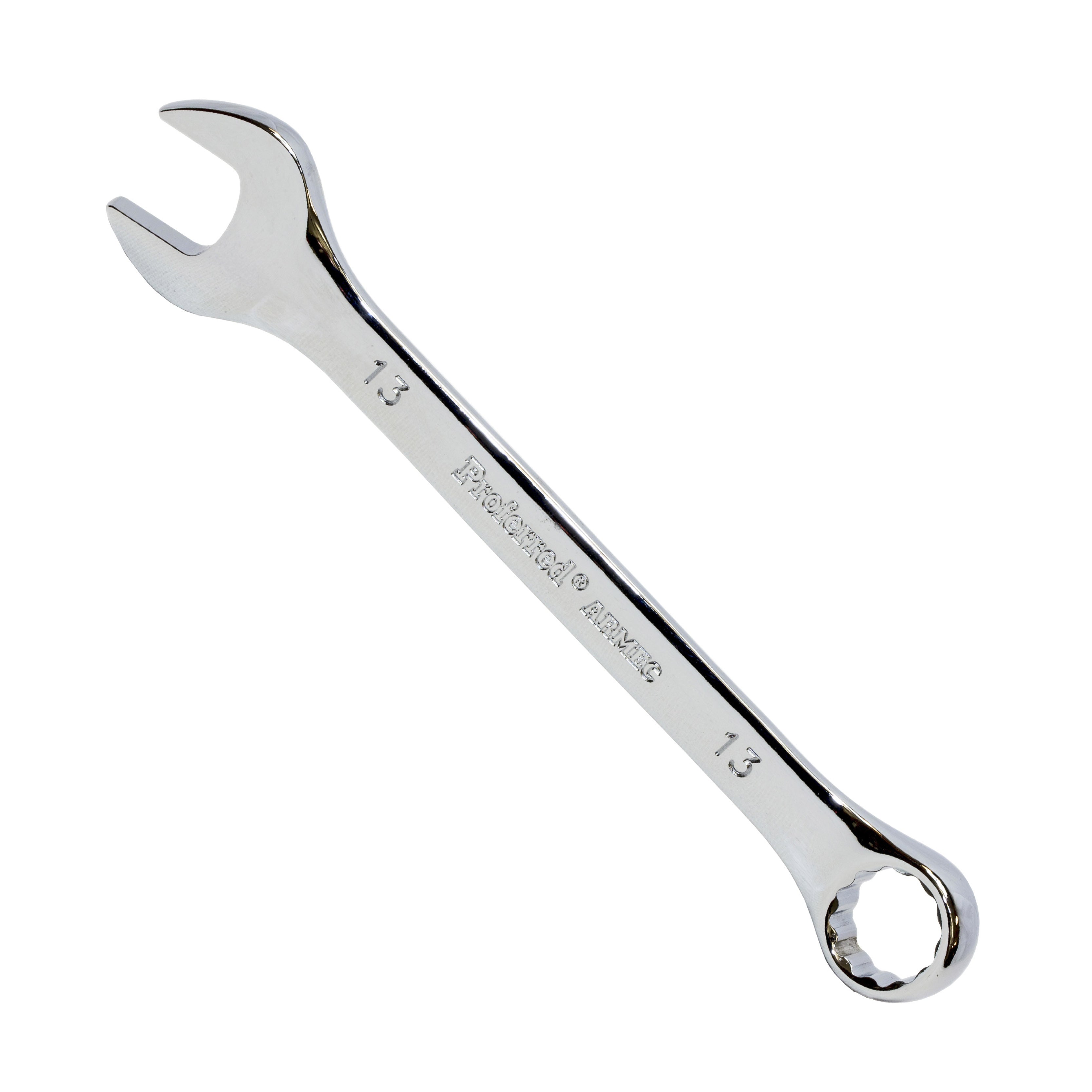 13MM (1/2") CHROME FINISH PROFERRED COMBINATION WRENCH, CHROME FINISH