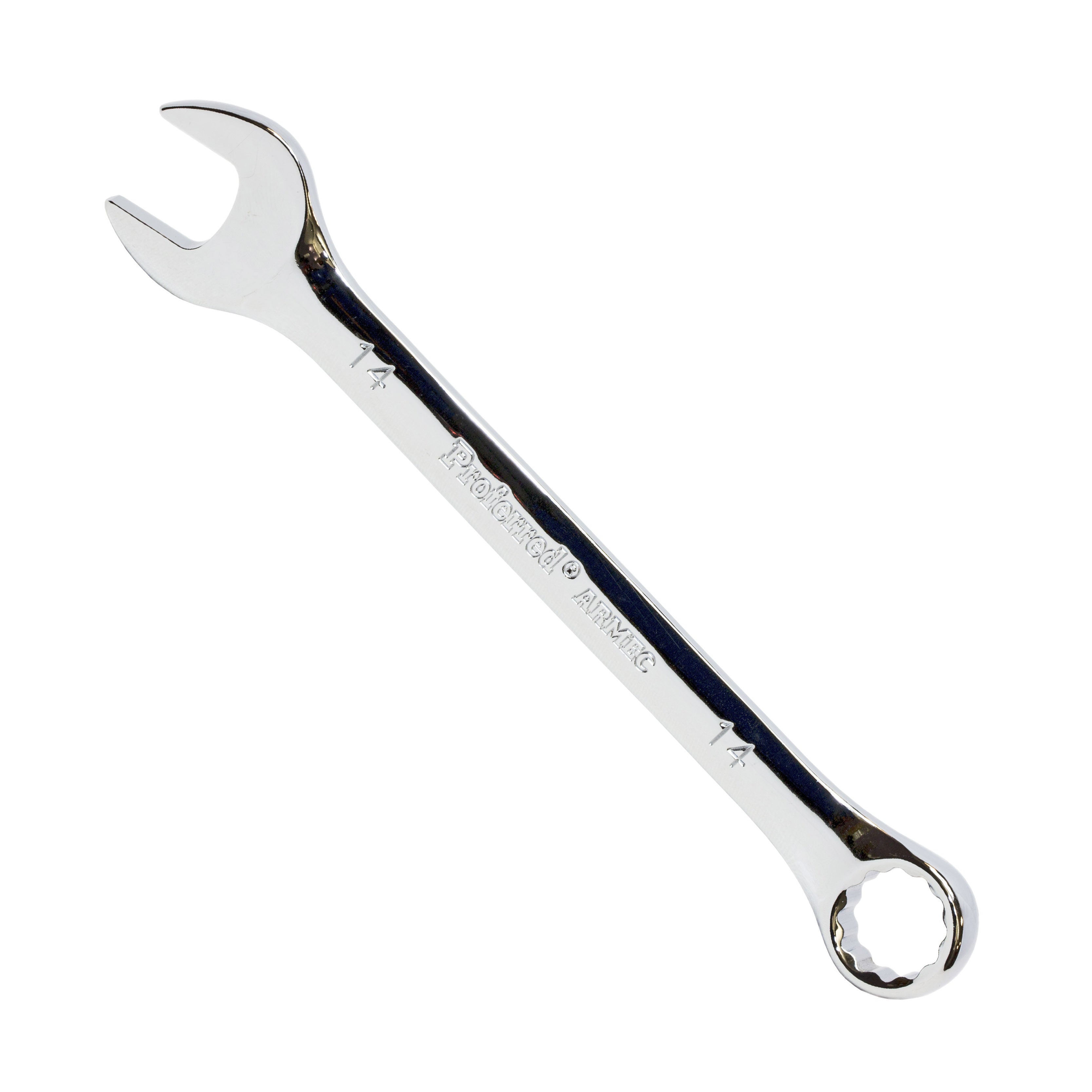 14MM (9/16") CHROME FINISH PROFERRED COMBINATION WRENCH, CHROME FINISH