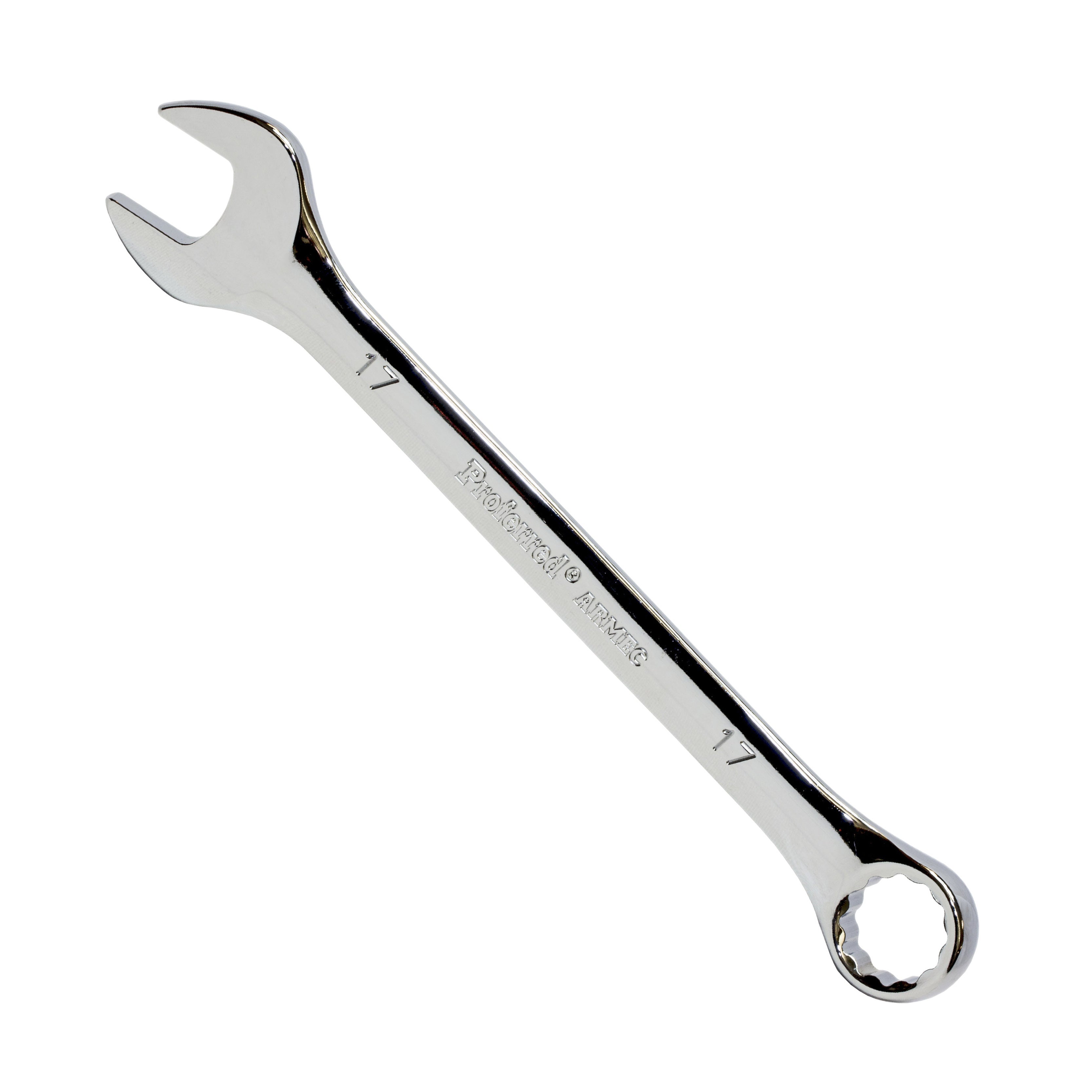 17MM (11/16") CHROME FINISH PROFERRED COMBINATION WRENCH, CHROME FINISH