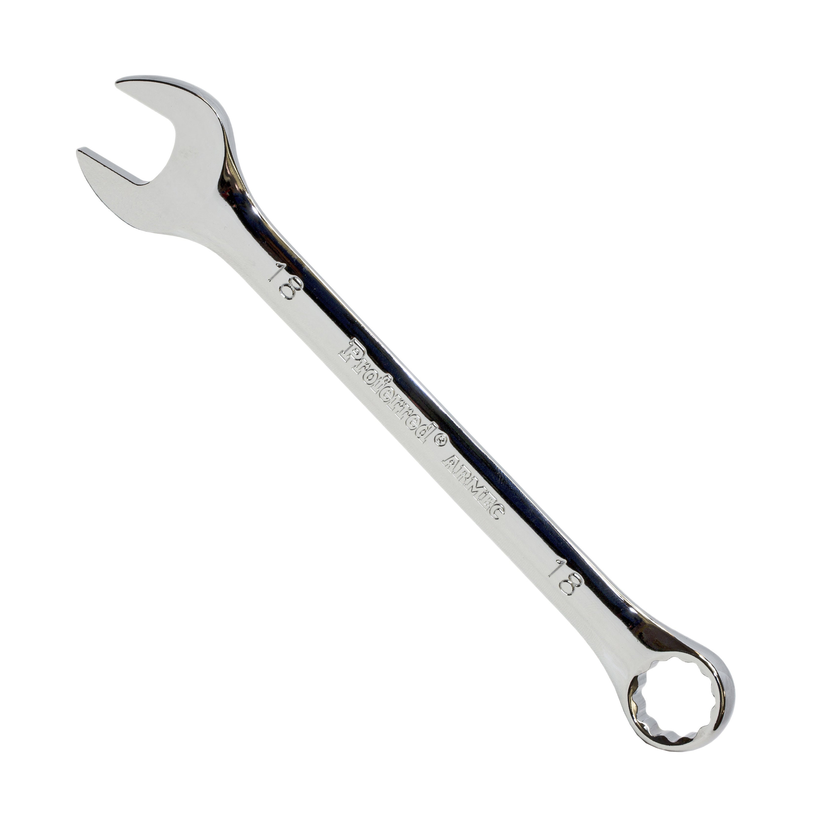 18MM CHROME FINISH PROFERRED COMBINATION WRENCH, CHROME FINISH