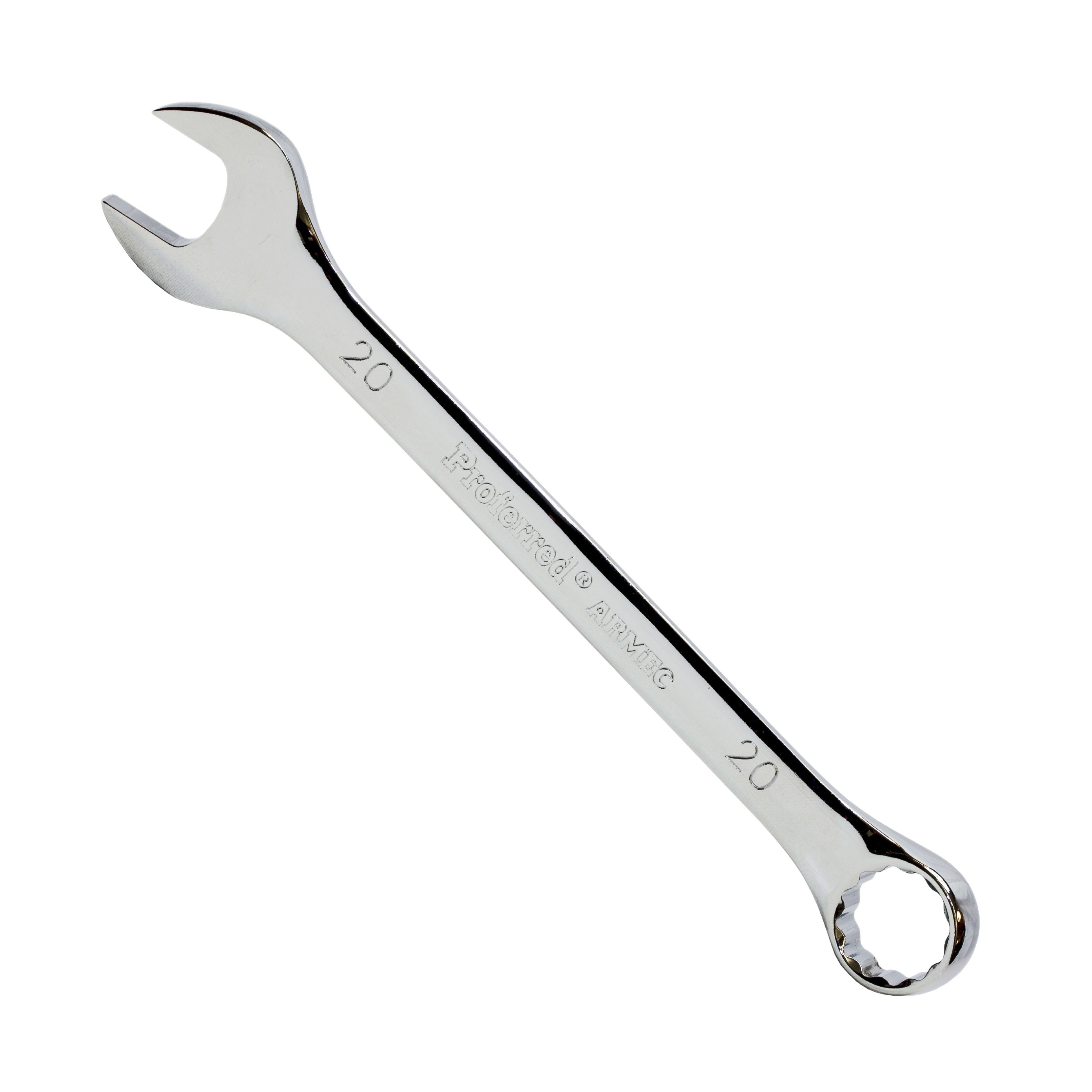 20MM CHROME FINISH PROFERRED COMBINATION WRENCH, CHROME FINISH