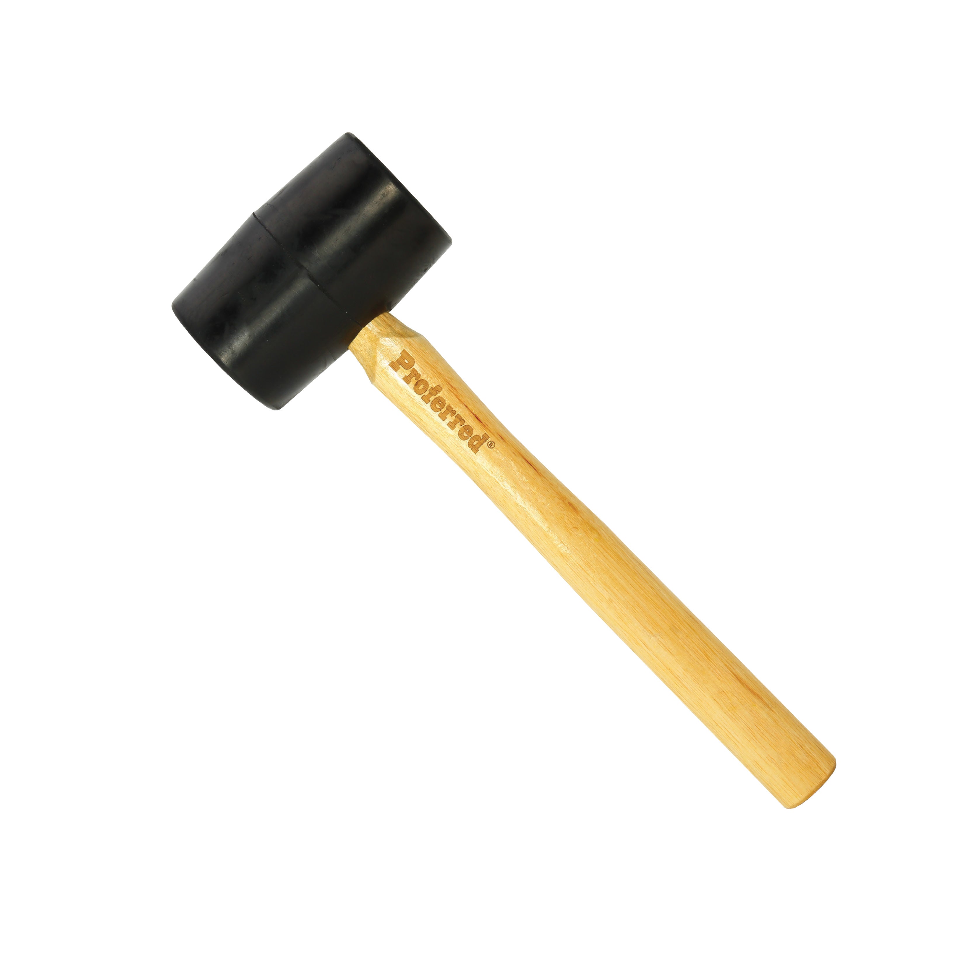 16oz Rubber Mallet, Wood Handle Proferred Hammers