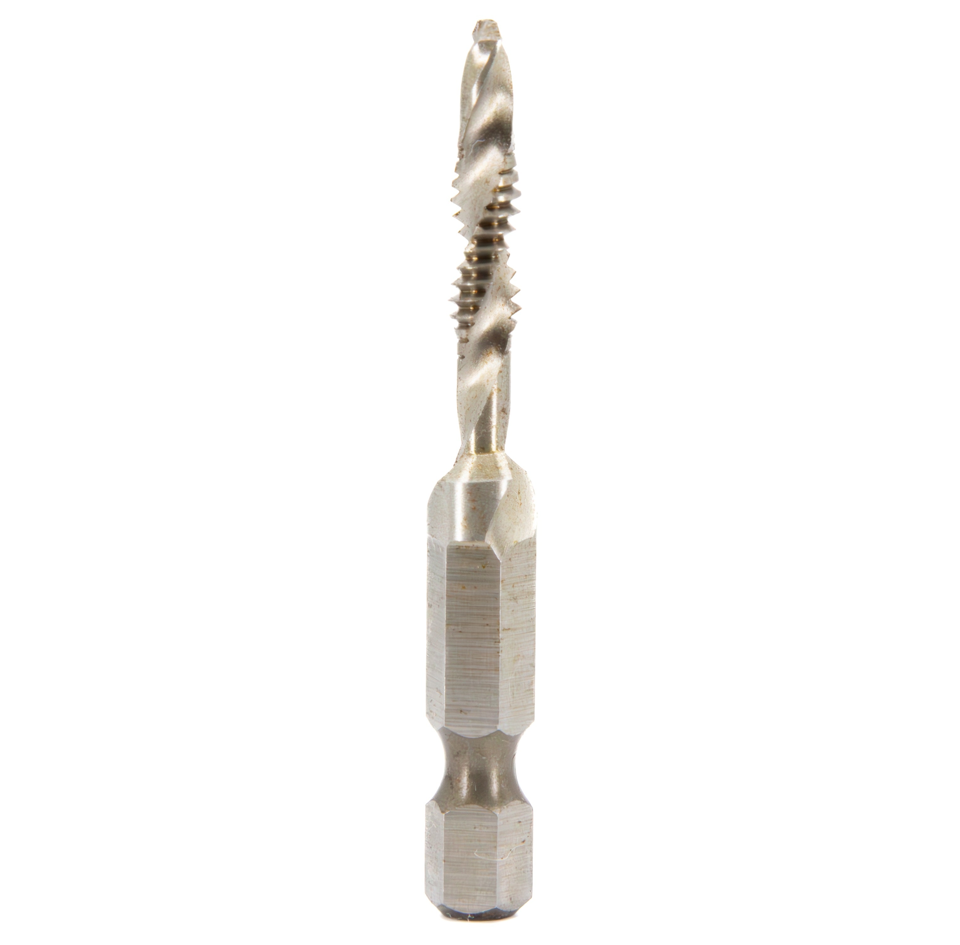 #10-24 UNC Combined Drill Tap and Countersink with 1/4" Quick Change Hex Shank