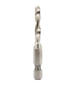 #12-24 UNC Combined Drill Tap and Countersink with 1/4" Quick Change Hex Shank