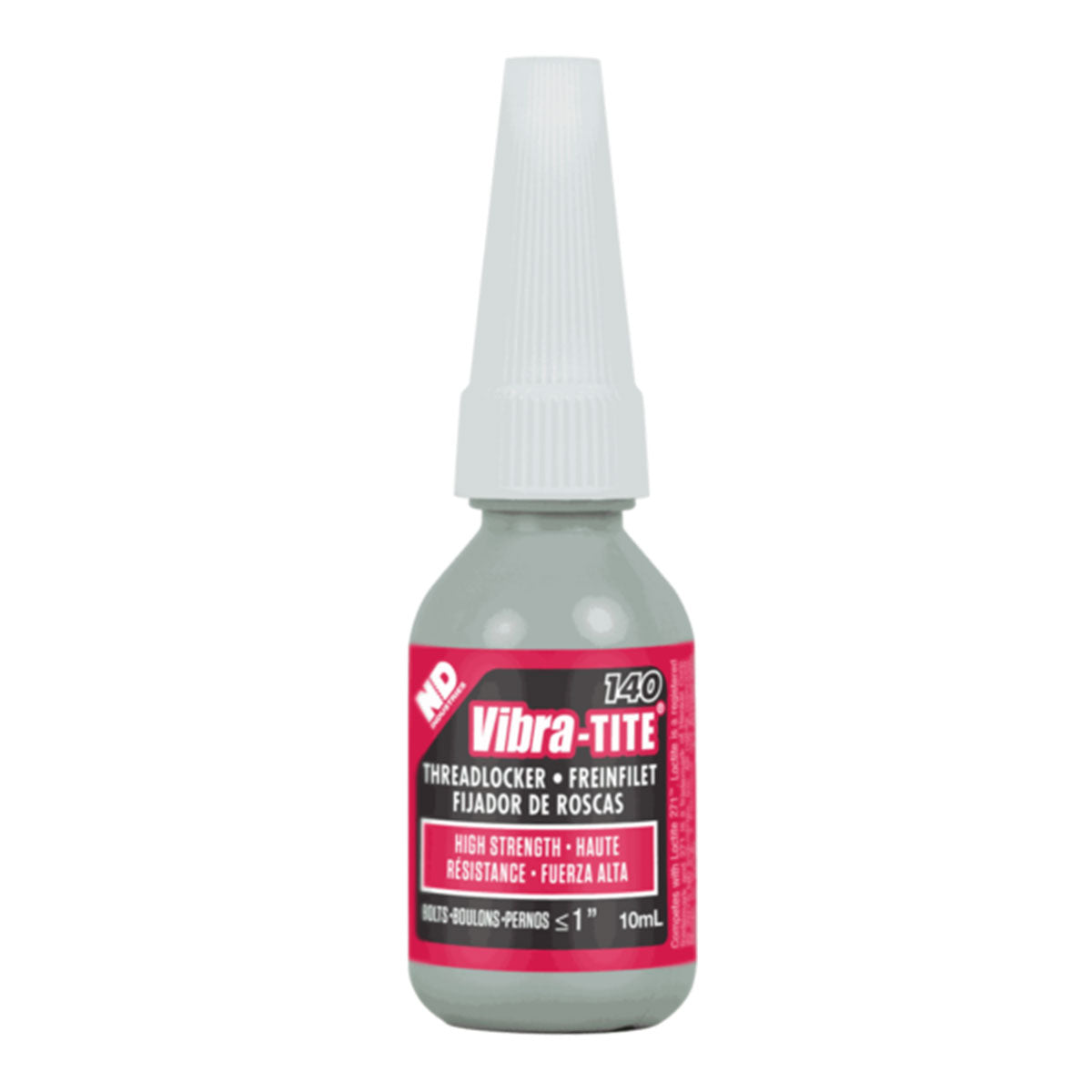Vibra-Tite 140, High Strength Stainless/Aluminum Threadlocker, 10ml Bottle