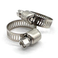 #6 Micro Worm Gear Hose Clamp 304 Stainless w/ 1/4" Slotted Screw