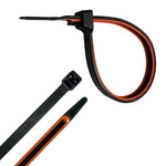 GripLockTies, Releasable 5" Black Nylon, Rubber Box of 48