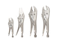 Locking Pliers Set, 4-Piece (Straight Jaw, Curved Jaw, Long Nose)