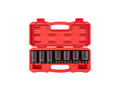 1/2 Inch Drive Deep 6-Point Axle Nut Impact Socket Set with Case, 7-Piece (29 - 38 mm)