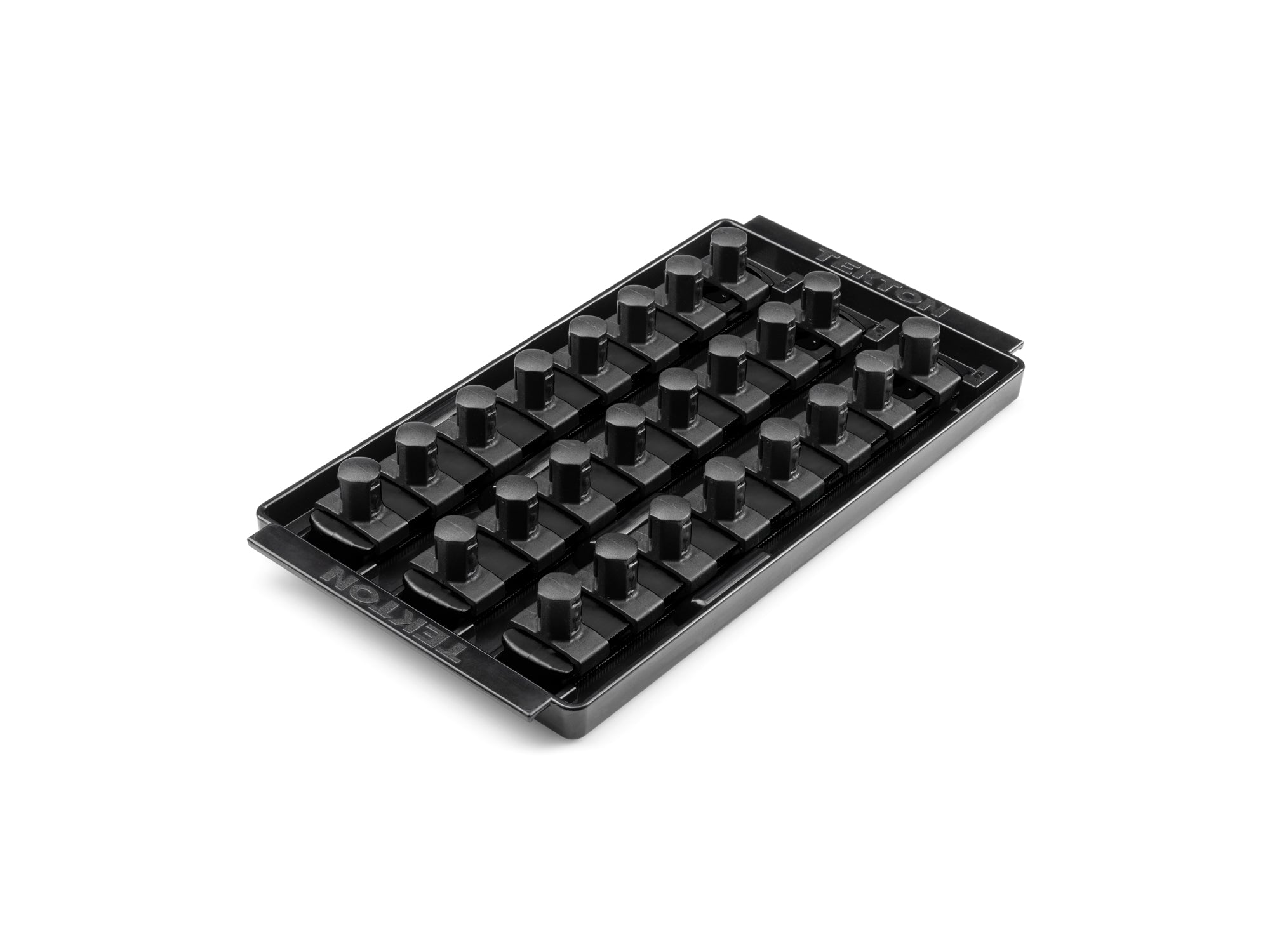 1/2 Inch Drive 3-Rail Socket Organizer Set, Black (24-Tool)