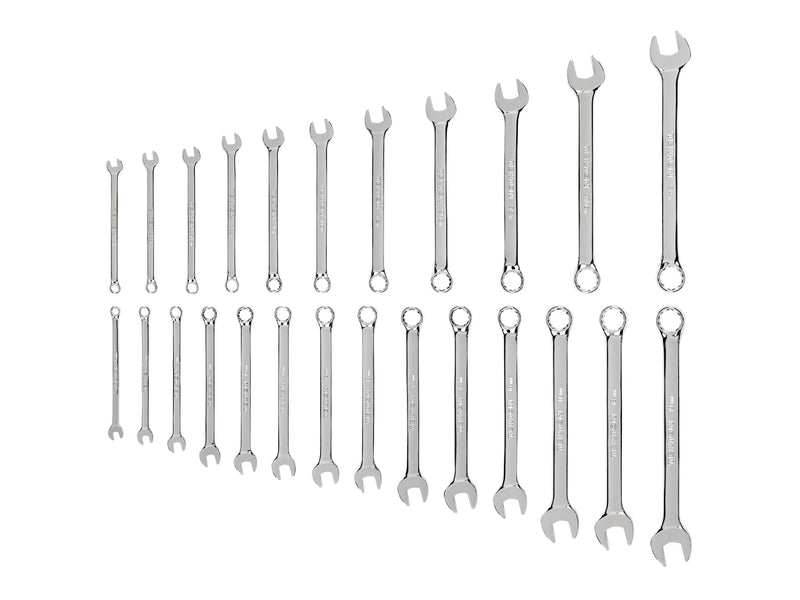 Combination Wrench Set, 25-Piece (1/4 -3/4 in., 6-19 mm)