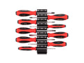 Phillips and Slotted Screwdriver Set with Modular Organizers - 4 Inch Shanks, 9-Piece (#0 - #3, 1/8 - 3/8 in.)