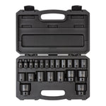 1/2 Inch Drive Shallow 6-Point Impact Socket Set with Case, 21-Piece (5/16 - 1-1/2 in.)
