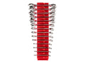 Stubby Combination Wrench Set with Modular Organizers, 14-Piece (6-19 mm)