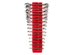 Stubby Combination Wrench Set with Modular Organizers, 14-Piece (6-19 mm)