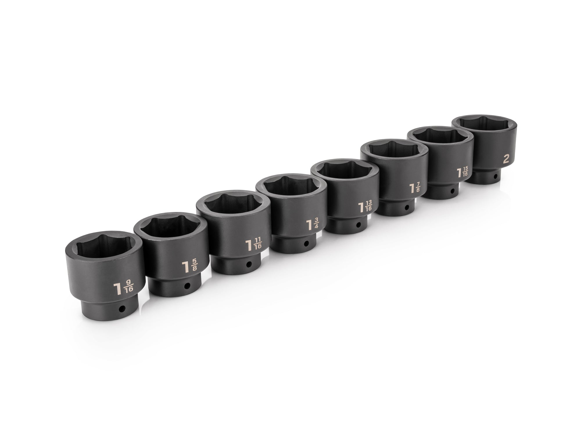 1/2 Inch Drive Shallow 6-Point Impact Socket Set, 8-Piece (1-9/16-2 in.)