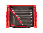 Combination Wrench Set with Open Top Drawer and Rack, 15-Piece (1/4 - 1 in.)