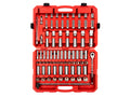 1/2 Inch Drive Shallow and Deep 12-Point Socket and Ratchet Set with Case, 83-Piece (3/8 - 1-5/16 in., 10-32 mm)