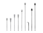 1/2 Inch Drive Non-Quick-Release Ratchet, L-Handle, and Breaker Bar Set (9-Piece)
