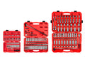 1/4, 3/8, 1/2 Inch Drive Shallow and Deep 6-Point Socket and Ratchet Set with Cases, 212-Piece (5/32 - 1-5/16 in., 4 - 32 mm)