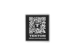 Tekton Warranty QR Code Sticker, Matte Black (2.1 x 2.3 in.)