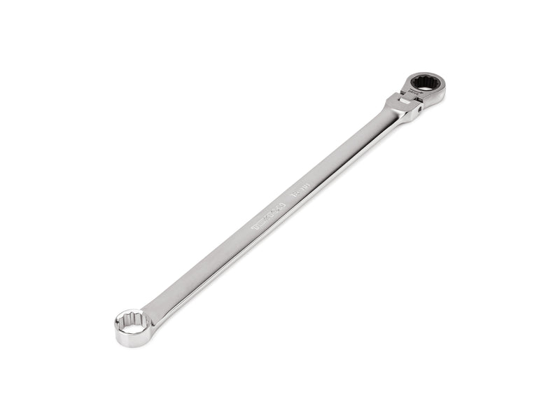 16 mm Long Fixed/Flex Head 12-Point Ratcheting Box End Wrench