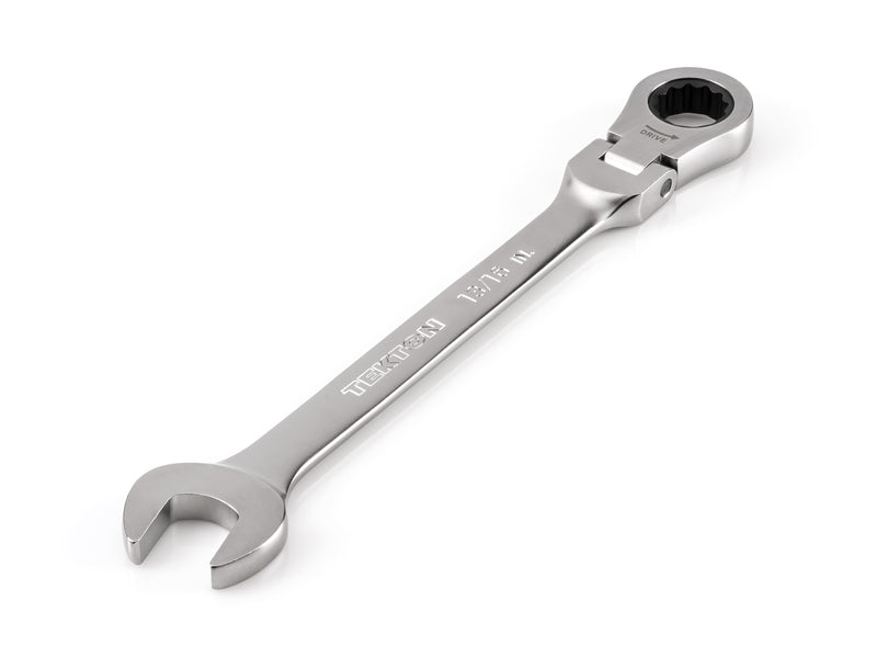 13/16 Inch Flex Head 12-Point Ratcheting Combination Wrench