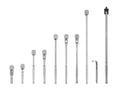 3/8 Inch Drive Non-Quick-Release Ratchet, L-Handle, and Breaker Bar Set (10-Piece)