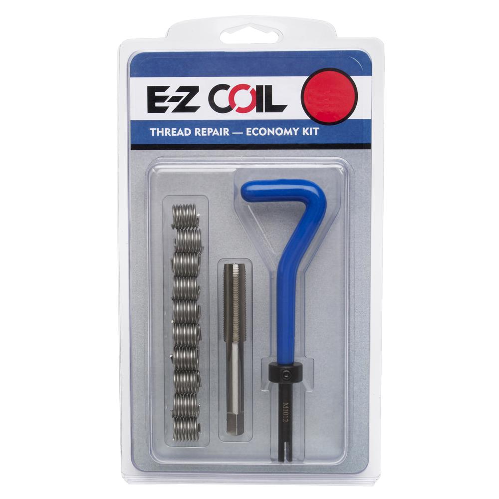 M10-1.5 Stainless Steel Threaded Coil Insert Economy Repair Kit with Inserts, Tap, and Install Tool