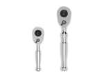 1/4, 3/8 Inch Drive Quick-Release Stubby Ratchet Set, 2-Piece (3, 4-1/2 in.)