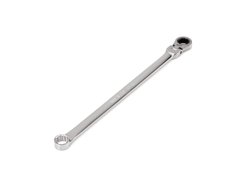 15 mm Long Fixed/Flex Head 12-Point Ratcheting Box End Wrench