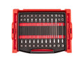3/8 Inch Drive Standard and Long Bit Socket Set with Open Top Drawer and Rack (46-Piece)