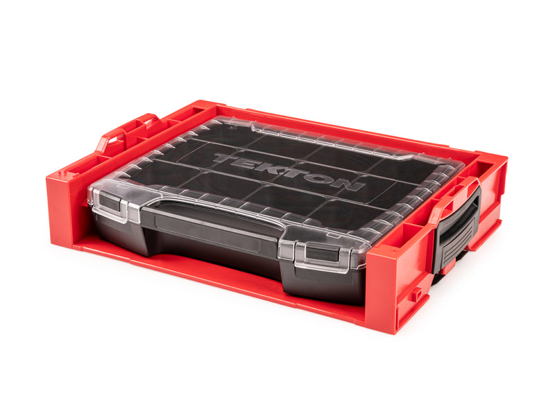 Lidded Drawer (i-BOXX) with 12-Cavity Parts Tray and Stacking Drawer Rack