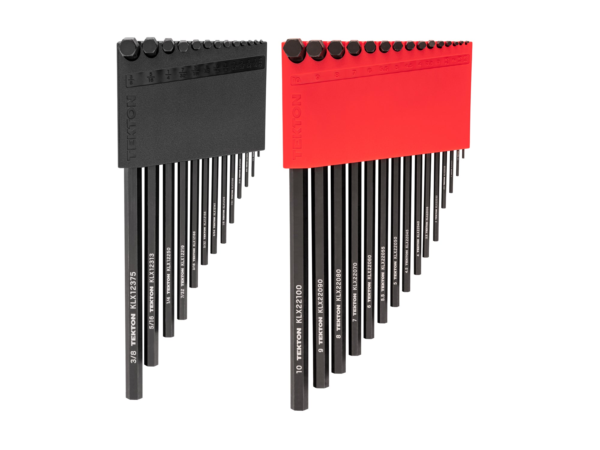 Flat End Hex L-Key Set with Holders, 28-Piece (0.050 - 3/8 in., 1.3 - 10 mm)