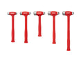 Ball Peen Dead Blow Hammer Set, 5-Piece (26, 36, 43, 47, 50 oz.)