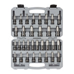 1/2 Inch Drive Hex and Torx Impact Bit Socket Set with Case, 32-Piece (1/4 - 3/4 in., 6 - 19 mm, T30 - T70)