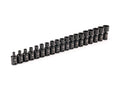 3/8 Inch Drive Shallow 6-Point Universal Joint Impact Socket Set, 19-Piece (6 - 24 mm)