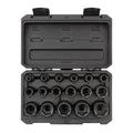 1/2 Inch Drive Shallow 6-Point Impact Socket Set with Case, 17-Piece (5/16 - 1-1/4 in.)
