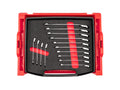 Reversible 12-Point Ratcheting Combination Wrench Set with Open Top Drawer and Rack, 14-Piece (6 - 19 mm)
