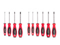 Phillips and Slotted Screwdriver Set - 4 Inch Shanks, 10-Piece (#0-#3, 3-8 mm)