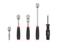 1/4 Inch Drive Non-Quick-Release Comfort Grip Ratchet and Spinner Handle Set (5-Piece)