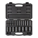 1/2 Inch Drive Deep 6-Point Impact Socket Set with Case, 21-Piece (5/16 - 1-1/2 in.)