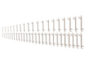 Angle Head Open End Wrench Set, 46-Piece (1/4 - 1-1/4 in., 6-32 mm)
