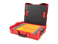 Shallow Stacking Tool Box (L-BOXX 1) with 10-Piece Organizer Bin Set and Lid Insert