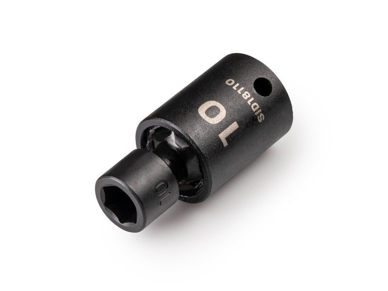 3/8 Inch Drive x 10 mm Shallow 6-Point Universal Joint Impact Socket