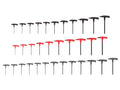 Flat End Hex and Star T-Handle Key Set, 34-Piece (5/64 - 3/8 in., 2-10 mm, T6-T50)