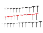 Flat End Hex and Star T-Handle Key Set, 34-Piece (5/64 - 3/8 in., 2-10 mm, T6-T50)